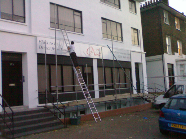 Fascia SIgnage Installation for Oneill Estate Agents