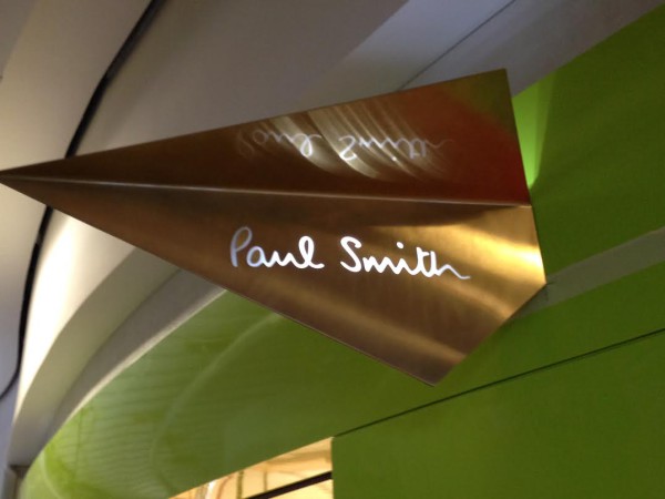 Bespoke Illuminated Brass Signs Paul Smith Installed