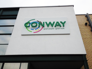 Large Illuminated Building sign for Conway